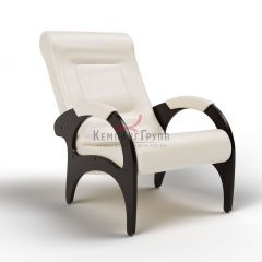 Кресло для отдыха Римини 19-К-КР (экокожа/венге) КРЕМ в Талице - talica.mebel24.online | фото