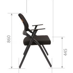 Кресло для посетителей CHAIRMAN NEXX (ткань стандарт черный/сетка DW-61) в Талице - talica.mebel24.online | фото 7