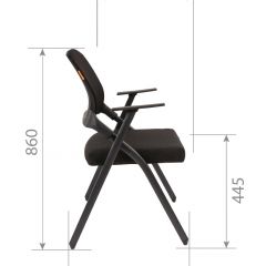 Кресло для посетителей CHAIRMAN NEXX (ткань стандарт черный/сетка DW-66) в Талице - talica.mebel24.online | фото 7