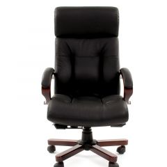 Кресло для руководителя CHAIRMAN  421 (Натуральная кожа) Черное в Талице - talica.mebel24.online | фото 2