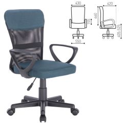 Кресло КОМПАКТНОЕ BRABIX "Jet MG-315" (серо-синее) 531842 в Талице - talica.mebel24.online | фото 2