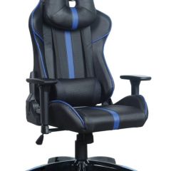 Кресло компьютерное BRABIX "GT Carbon GM-120" (черное/синее) 531930 в Талице - talica.mebel24.online | фото