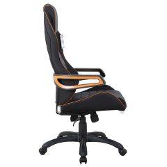 Кресло компьютерное BRABIX Techno Pro GM-003 (ткань черное/серое, вставки оранжевые) 531813 в Талице - talica.mebel24.online | фото 3