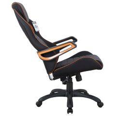 Кресло компьютерное BRABIX Techno Pro GM-003 (ткань черное/серое, вставки оранжевые) 531813 в Талице - talica.mebel24.online | фото 4