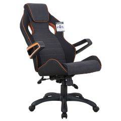 Кресло компьютерное BRABIX Techno Pro GM-003 (ткань черное/серое, вставки оранжевые) 531813 в Талице - talica.mebel24.online | фото 8
