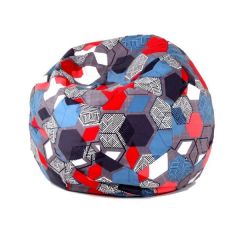 Кресло-мешок Мяч M (Geometry Slate) в Талице - talica.mebel24.online | фото