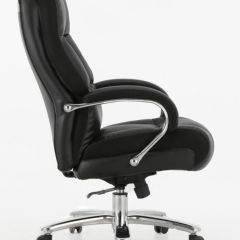 Кресло офисное BRABIX PREMIUM "Bomer HD-007" (рециклированная кожа, хром, черное) 531939 в Талице - talica.mebel24.online | фото 3