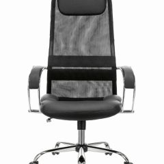 Кресло офисное BRABIX PREMIUM "Stalker EX-608 CH" (хром, ткань-сетка/кожзам, черное) 532091 в Талице - talica.mebel24.online | фото 3