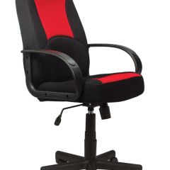 Кресло офисное BRABIX "City EX-512", ткань черная/красная, TW, 531408 в Талице - talica.mebel24.online | фото