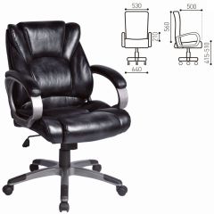 Кресло офисное BRABIX "Eldorado EX-504", экокожа, черное, 530874 в Талице - talica.mebel24.online | фото 3
