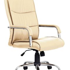 Кресло офисное BRABIX "Space EX-508" (экокожа, хром, бежевое) 531165 в Талице - talica.mebel24.online | фото