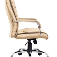 Кресло офисное BRABIX "Space EX-508" (экокожа, хром, бежевое) 531165 в Талице - talica.mebel24.online | фото 3
