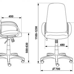 Кресло руководителя Бюрократ CH-808AXSN/#B черный 3C11 в Талице - talica.mebel24.online | фото 3
