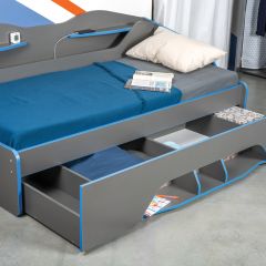 Кровать 11.03 Индиго + орт. основание (900*2000) в Талице - talica.mebel24.online | фото 2
