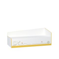 Кровать 11.21 Альфа (Солнечный Свет 0134 BS, Белый премиум) в Талице - talica.mebel24.online | фото