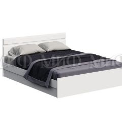 НЭНСИ NEW Кровать 1,4 м с ПМ (Белый глянец холодный/Белый) в Талице - talica.mebel24.online | фото 1