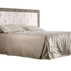 Кровать 2-х спальная(1,6 м)Тиффани Premium черная/серебро с мягким элементом со стразами с подъемным механизмом (ТФКР-2[3][7](П) в Талице - talica.mebel24.online | фото 1