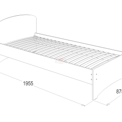 Кровать-2 одинарная (900*1900) в Талице - talica.mebel24.online | фото 2