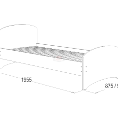 Кровать-4 одинарная (900*1900) в Талице - talica.mebel24.online | фото 2