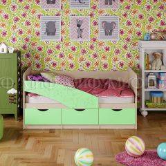 Кровать Бабочки (Салатовый матовый) 1600 в Талице - talica.mebel24.online | фото 1