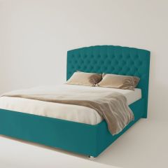 Кровать Берлин с ПМ 2000 (велюр бирюзовый) в Талице - talica.mebel24.online | фото 2