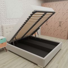 Кровать Брауни интерьерная +основание/ПМ/бельевое дно (120х200) в Талице - talica.mebel24.online | фото 3