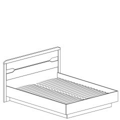 Кровать двойная с мягким изголовьем №315 Ронда (1600) в Талице - talica.mebel24.online | фото 2