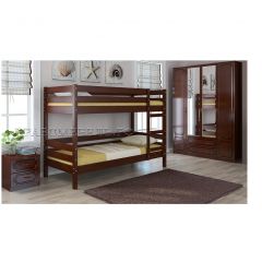 ДЖУНИОР Кровать двухъярусная (Орех) с 2 ящиками в Талице - talica.mebel24.online | фото 3
