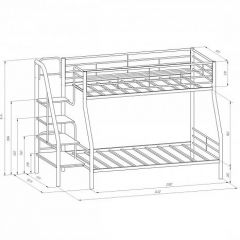 Кровать двухъярусная "Толедо-1" Коричневый/Венге в Талице - talica.mebel24.online | фото 2