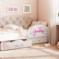 Кровать Эльза на щитах  + Бортик в Талице - talica.mebel24.online | фото 4