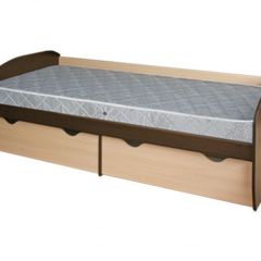 Кровать КД-1.8 с ящиком (Венге/Дуб молочный) в Талице - talica.mebel24.online | фото