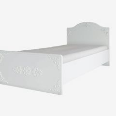 KI-KI КРД900.1 Кровать 900 (белый/белое дерево) в Талице - talica.mebel24.online | фото 4
