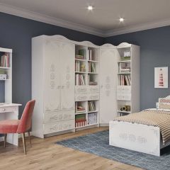 KI-KI КРД900.1 Кровать 900 (белый/белое дерево) в Талице - talica.mebel24.online | фото 2