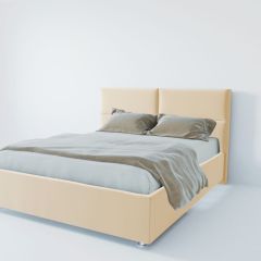 Кровать Корсика с ПМ 1400 (экокожа бежевая) в Талице - talica.mebel24.online | фото 3
