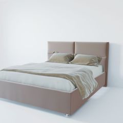 Кровать Корсика с ПМ 1400 (велюр серый) в Талице - talica.mebel24.online | фото 2
