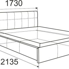 Кровать Изабелла с латами Newtone cacao 1400x2000 в Талице - talica.mebel24.online | фото 2