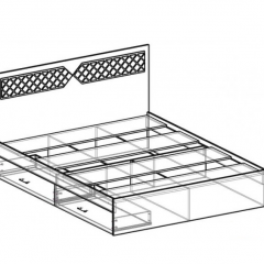 Кровать Николь 1600 (венге) в Талице - talica.mebel24.online | фото 2