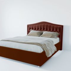 Кровать Нягань с ПМ 1400 (велюр бордо) в Талице - talica.mebel24.online | фото 2