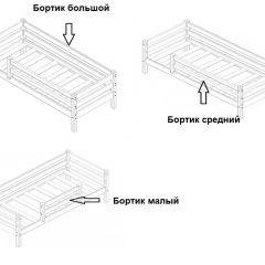 Кровать одноярусная Сонечка (800*1900) модульная в Талице - talica.mebel24.online | фото 3