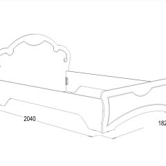 Кровать Ольга-10 МДФ (1600) без основания в Талице - talica.mebel24.online | фото 2