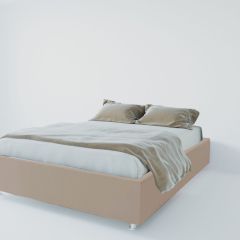 Кровать Подиум с ПМ 1200 (велюр серый) в Талице - talica.mebel24.online | фото 1