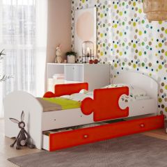 Кровать "Мозайка" на щитах + бортики + ящики в Талице - talica.mebel24.online | фото