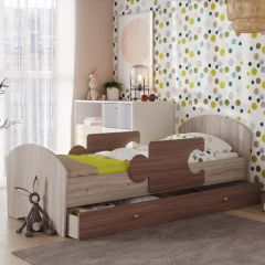 Кровать "Мозайка" на щитах + бортики + ящики в Талице - talica.mebel24.online | фото 2