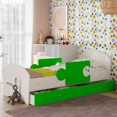 Кровать "Мозайка" на щитах + бортики + ящики в Талице - talica.mebel24.online | фото 11