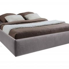 Кровать Подиум с ПМ 1400 (велюр темно-серый) в Талице - talica.mebel24.online | фото