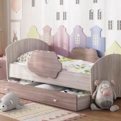 Кровать "Тучка" на щитах с бортиками + ящик в Талице - talica.mebel24.online | фото 5