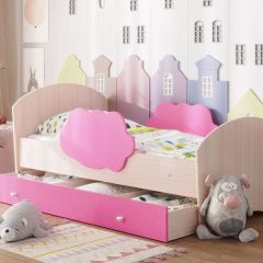 Кровать "Тучка" на щитах с бортиками + ящик в Талице - talica.mebel24.online | фото 3