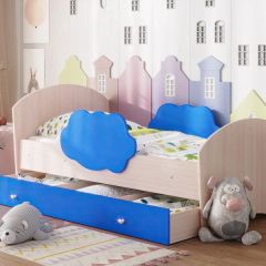 Кровать "Тучка" на щитах с бортиками + ящик в Талице - talica.mebel24.online | фото 7