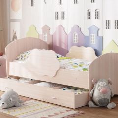 Кровать "Тучка" на щитах с бортиками + ящик в Талице - talica.mebel24.online | фото 8