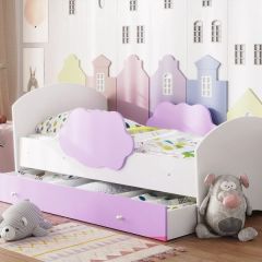Кровать "Тучка" на щитах с бортиками + ящик в Талице - talica.mebel24.online | фото 9